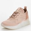 special sale ainsdale knit clear sole trainers blush 5f34cd19cb704