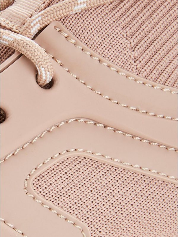 special sale ainsdale knit clear sole trainers blush 5f34cd1f3cb83