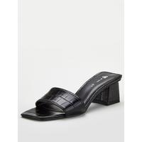 special sale braxton square toe low block heel mule black 5f24fb0937198