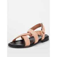 special sale harleigh real suede strappy footbed sandal mink 5f24fae528e95