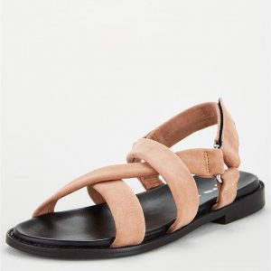 special sale harleigh real suede strappy footbed sandal mink 5f24faeb41caa