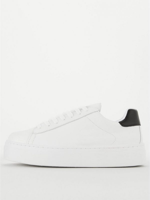 special sale leather flatform trainer white 5f4b36bad6117