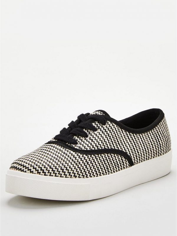 special sale minnie weave lace up trainer white 5f3a1339ae2ce