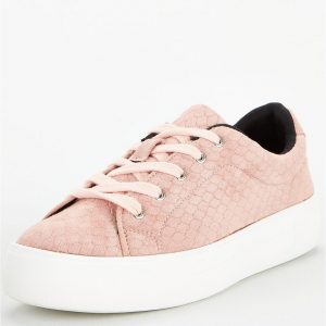 special sale molly textured lace up trainer pink 5f377025223b8