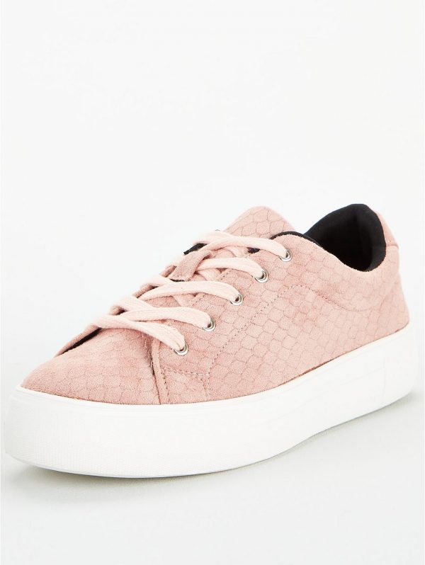 special sale molly textured lace up trainer pink 5f377025223b8