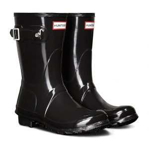 special sale original short gloss welly boots black 5f2a41743f7bc