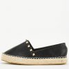 special sale studded flat espadrille black 5f45f09ab2415