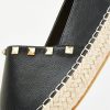 special sale studded flat espadrille black 5f45f09e2e775