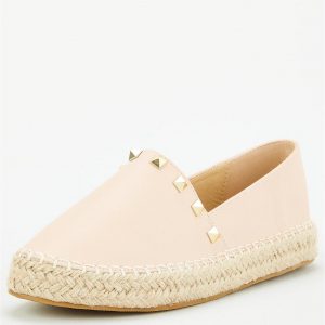 special sale studded flat espadrille nude 5f45f0e3b4039