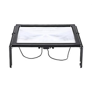 buy 3x foldable desktop magnifying glass with led light for reading 07286166 5f534ea651b2e