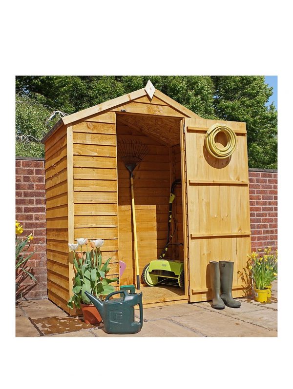 buy 5 x 3ft great value windowless overlap reverse apex starter shed 5f55c875371e2