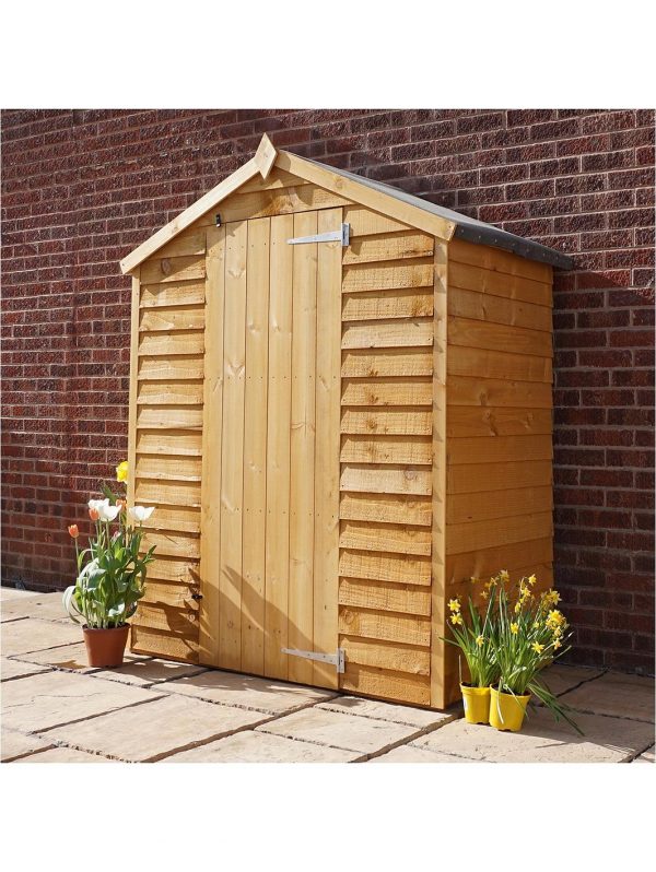 buy 5 x 3ft great value windowless overlap reverse apex starter shed 5f55c876811c9