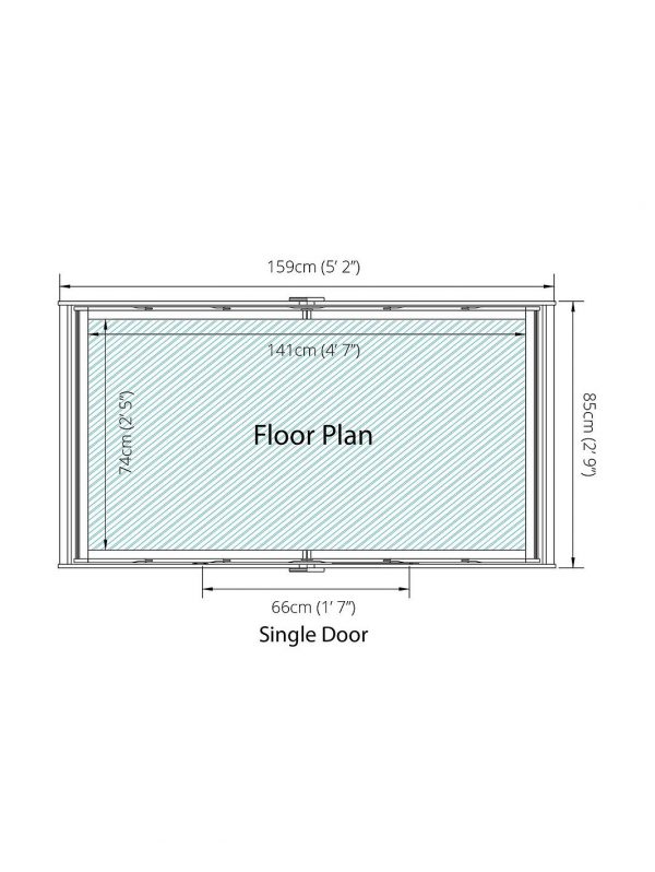 buy 5 x 3ft great value windowless overlap reverse apex starter shed 5f55c880ad056