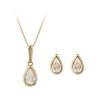 buy 9 carat yellow gold pear shaped earring and pendant birthstone set 5f5f9a9f39901