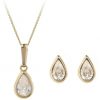 buy 9 carat yellow gold pear shaped earring and pendant birthstone set 5f5f9aa51d109