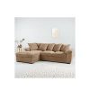 buy amalfi 3 seater left hand scatter back fabric corner chaise sofa 5f55b784f2016