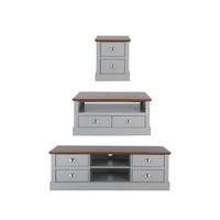 buy crawford 3 piece package tv unit coffee table and lamp table grey dark oak effect 5f5b032c0fca8