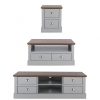 buy crawford 3 piece package tv unit coffee table and lamp table grey dark oak effect 5f5b03336e6ff