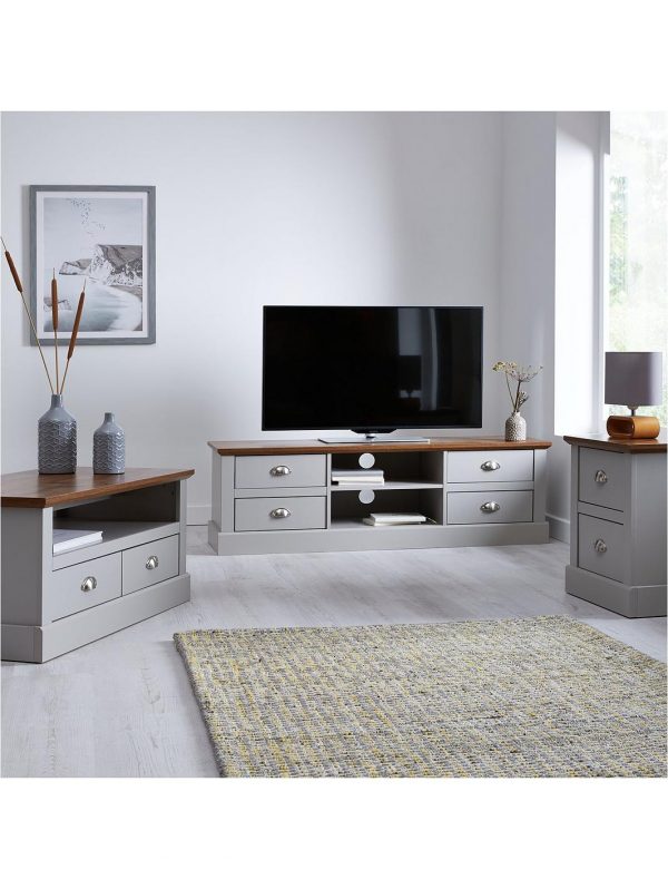 buy crawford 3 piece package tv unit coffee table and lamp table grey dark oak effect 5f5b03341d050