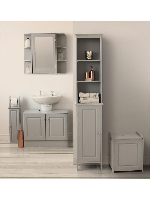 buy devonshire mirrored bathroom wall cabinet grey 5f619b81dee9b