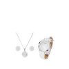 buy evoke sterling silver swarovski crystal cluster stud earrings pendant and watch gift set 5f57b1eb5425a