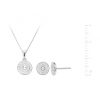 buy evoke sterling silver swarovski crystal cluster stud earrings pendant and watch gift set 5f57b2023f4e9