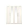 buy frodsham part assembled 4 door mirrored wardrobe 5f51b95e156a1