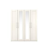 buy frodsham part assembled 4 door mirrored wardrobe 5f51b95e156a1