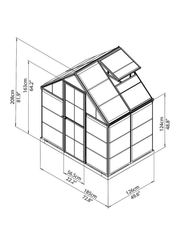 buy harmony 6 x 4ft greenhouse silver 5f51d3e53034c
