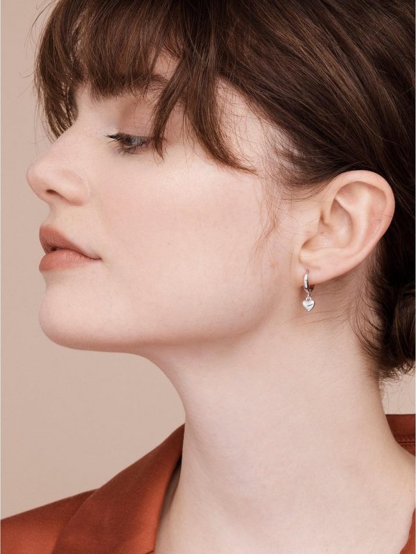 buy harrie tiny heart huggie earrings silver 5f60ee9c44840