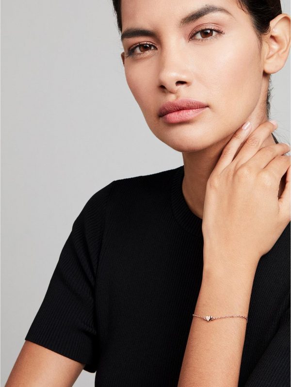 buy harsa tiny heart bracelet rose gold 5f623f5840641