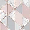 buy marble blush geo wallpaper 5f5db7db388d8