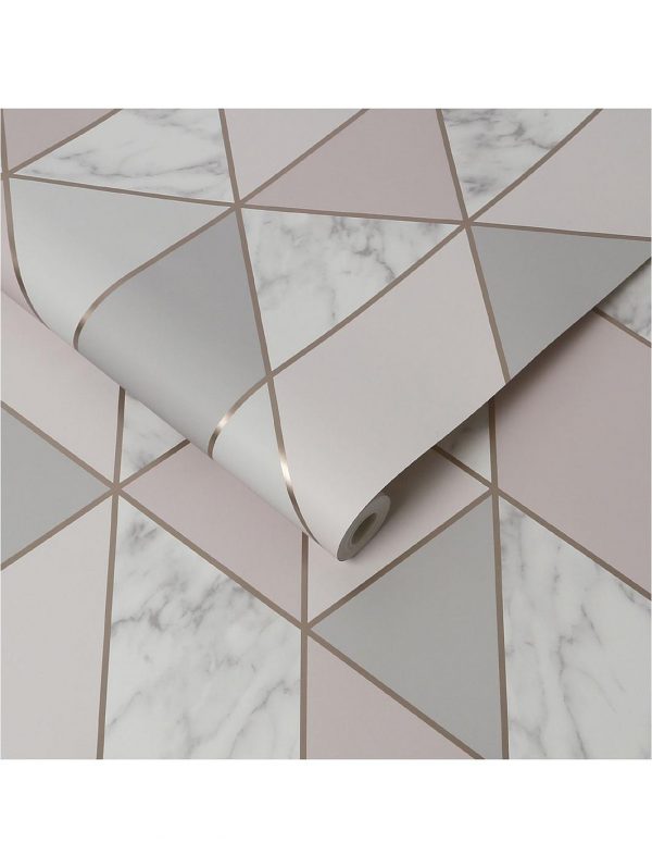 buy marble blush geo wallpaper 5f5db7dc45e06