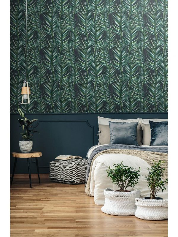 buy palm leaves green wallpaper 5f5db7be69da9
