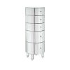 buy phoebe round 5 drawer mirrored chest 5f62de3e79876