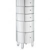 buy phoebe round 5 drawer mirrored chest 5f62de4235558