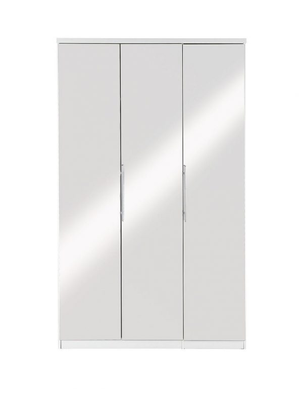 buy prague 3 door mirrored wardrobe 5f5af330e0ba1