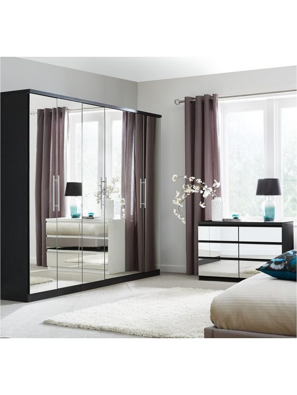 buy prague mirror 6 door wardrobe 5f51b9806a374