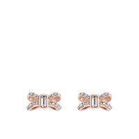 buy sabla crystal sparkle bow stud earring rose gold 5f511c6ce1104