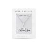 buy simply silver cubic zirconia besel set round pendant in gift box 5f60ecb27ec9a
