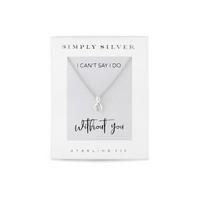 buy simply silver cubic zirconia besel set round pendant in gift box 5f60ecb27ec9a