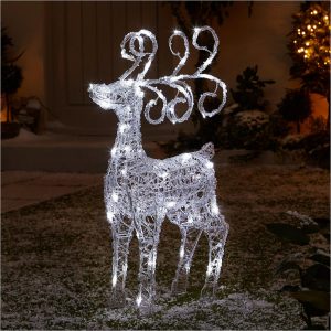 buy spun acrylic light up standing reindeer outdoor christmas decoration 5f51d47fd92b6
