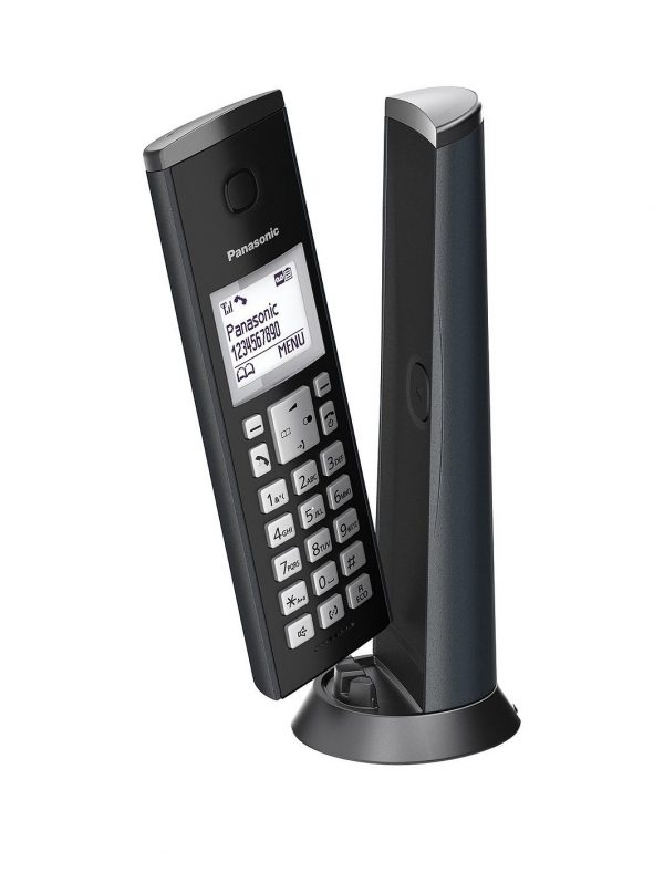selling panasonic kx tgk220em digital cordless telephone with 1 5 inch lcd screen nuisance call blocker and answering machine single dect graphite grey 5f55f5382d688