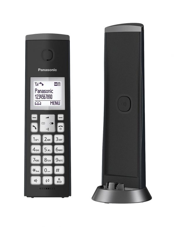 selling panasonic kx tgk220em digital cordless telephone with 1 5 inch lcd screen nuisance call blocker and answering machine single dect graphite grey 5f55f538ea300