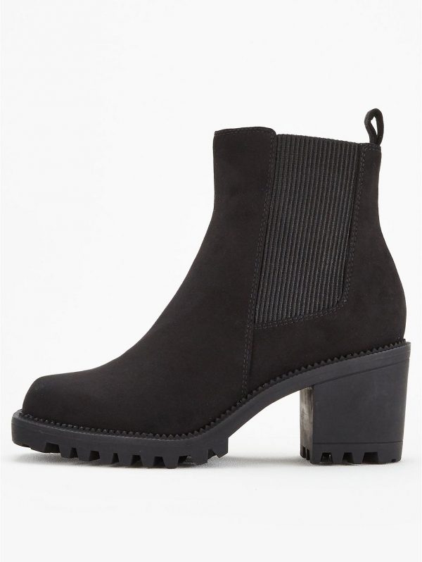 special sale flint cleat sole heeled chelsea boots black 5f59b87ddf3ef