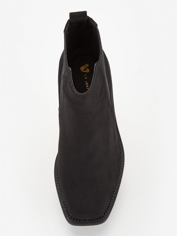 special sale flint cleat sole heeled chelsea boots black 5f59b8848e60d