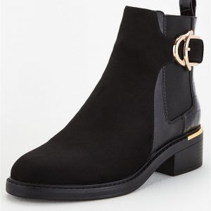 special sale foxhill buckle ankle boots black 5f59b85e6b146