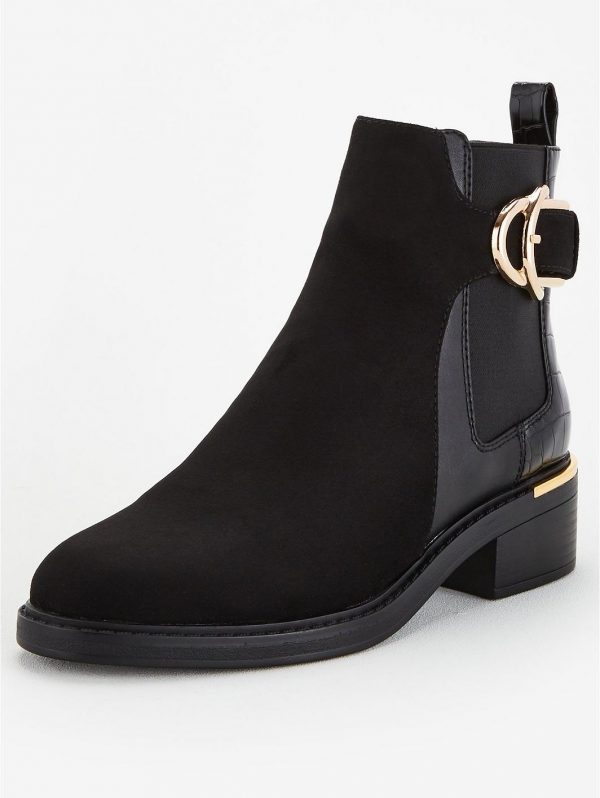 special sale foxhill buckle ankle boots black 5f59b85e6b146