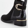 special sale foxhill buckle ankle boots black 5f59b860be218