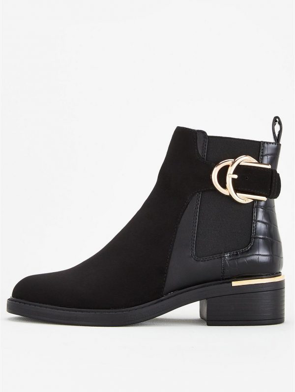 special sale foxhill buckle ankle boots black 5f59b863a7c95
